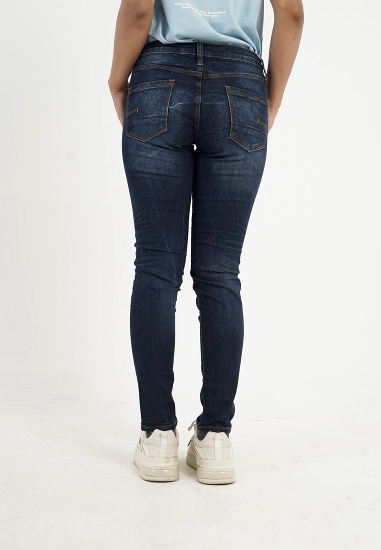 3Second Women's Long Skinny Jeans Denim On 021024