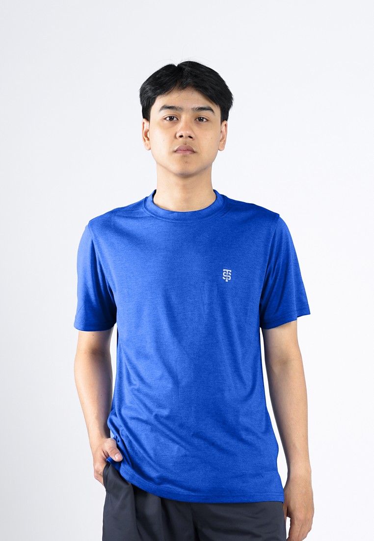 3Second Men's Jersey T-Shirt Short Sleeve Slim Fit Sporty Jike 060525