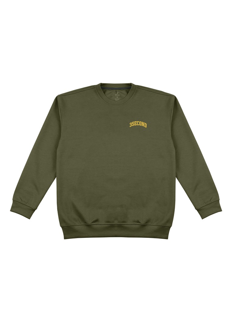 3Second Men's Jacket Sweater Crewneck Oversized Fit Sweety 070924