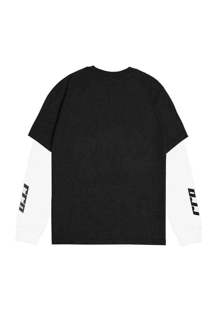 RHC】Wide Crew Neck Long Sleeve Tee ブラック RHC】Wide Crew Neck