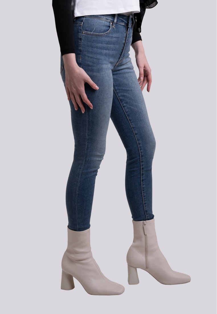 3Second Basic Skinny Jeans Woman Medium Blue 350223 3Second