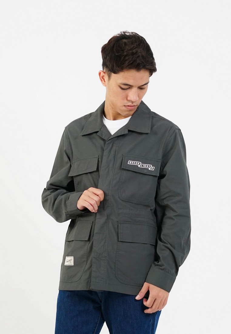 Greenlight Men's Parka Jacket Regular Fit Cotton Baby Canvas Nico OL-091224