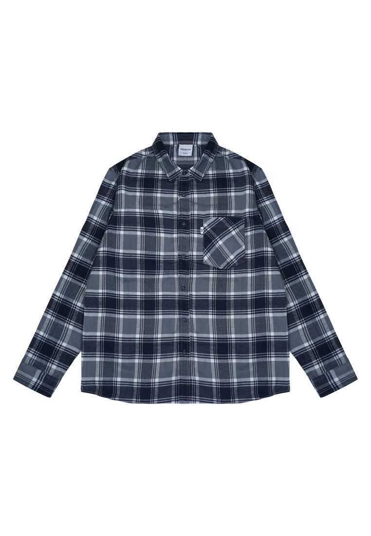 Greenlight Essential Men's Plaid Shirt Long Sleeve Regular Fit Flannel  Vijendra HP-060924
