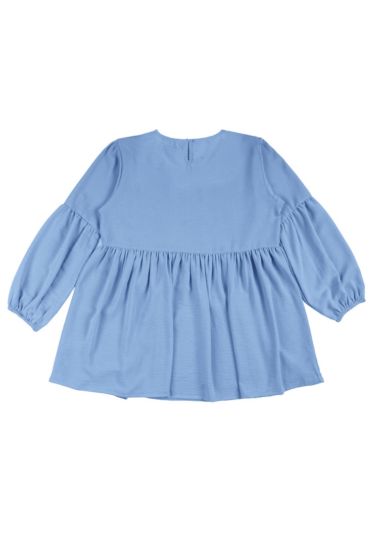 3Second Women's Shirt Long Sleeve Loose Fit Peplum Blouse Josie H010125