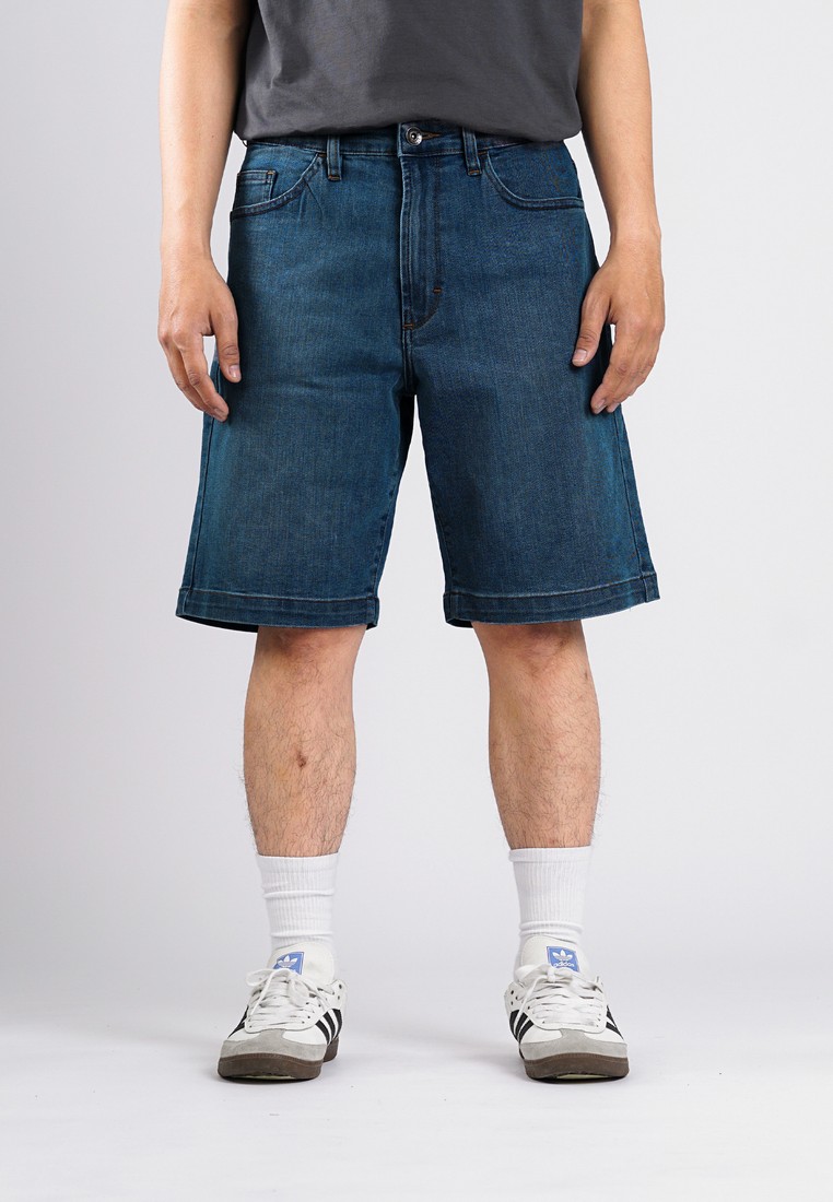 3Second Men's Short Denim Pants Regular Fit Jeans Luke HP-010425