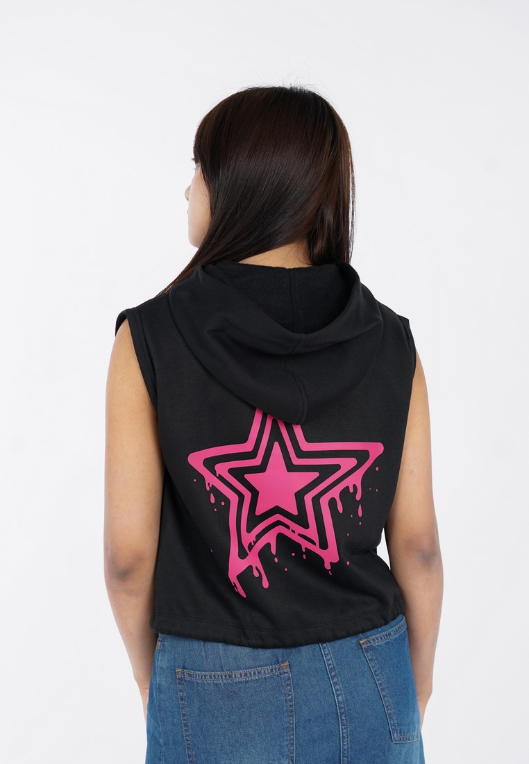 3Second Women's Jacket Zipper Hoodie Vest Regular Fit Sania HP-010425