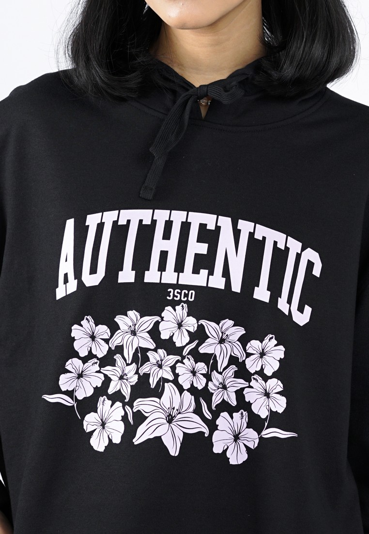 3Second Women's Jacket Hoodie Sweatshirt Regular Fit Baby Terry Athene  HP-010525