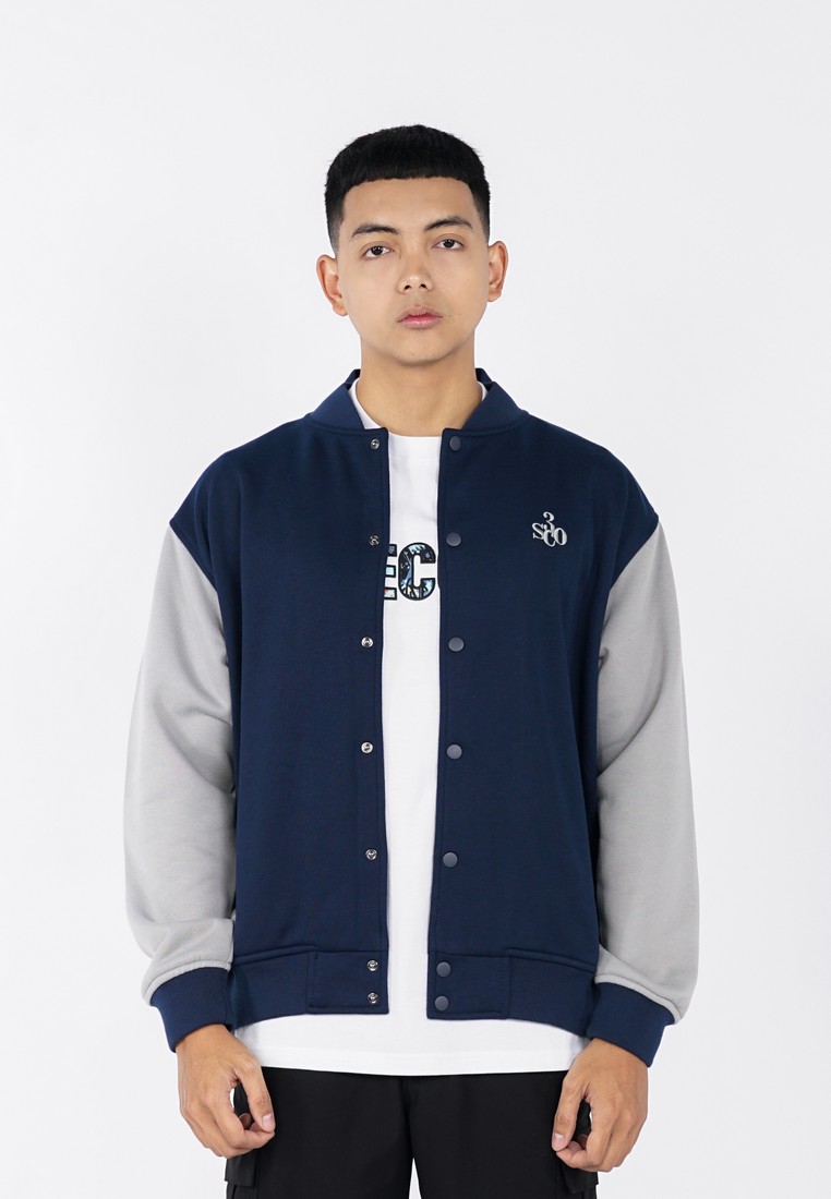 3Second Men's Varsity Jacket Regular Fit Cotton Polyester Rocky HP-060525